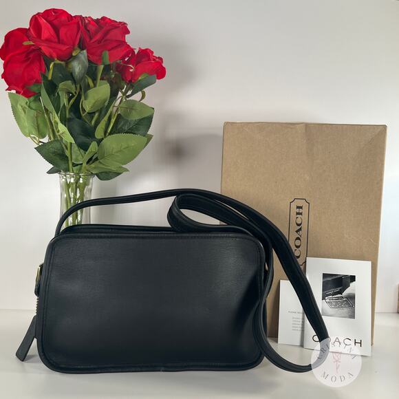 LIKE NEW Vintage Coach Legacy East West Compartment Bag 9164 Black - Picture 1 of 10